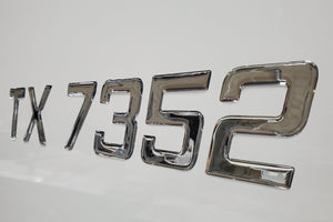 vinyl boat numbers and letters domed